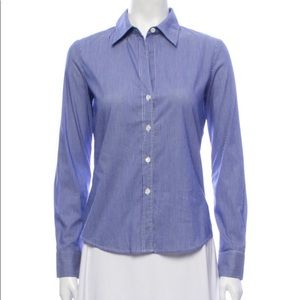 Theory striped button down